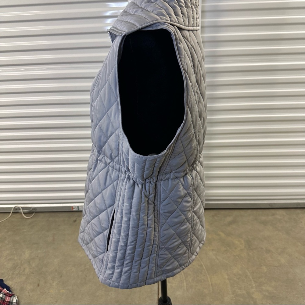 Ruby Rd. Quilted Gray‎ Vest - Picture 3 of 5